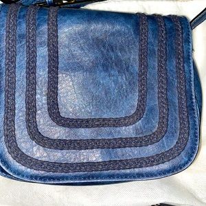 COPY - Hayden Harnett blue crossover bag like new